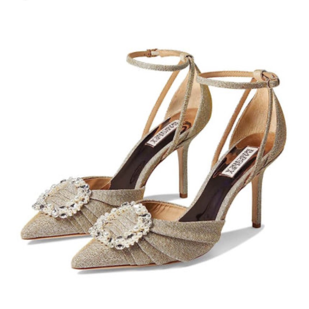 Badgley Mischka Gold Sandals